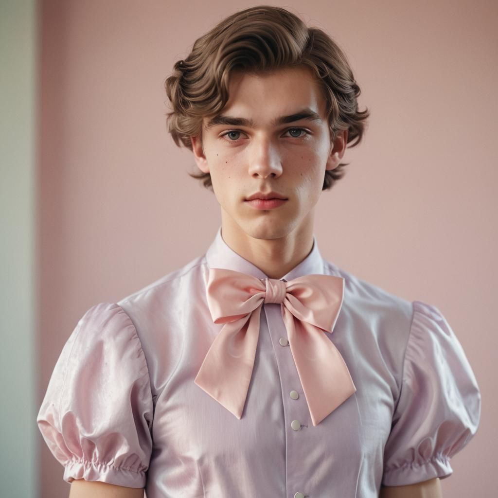 Dreamy Prom Portrait in Pastel Hues