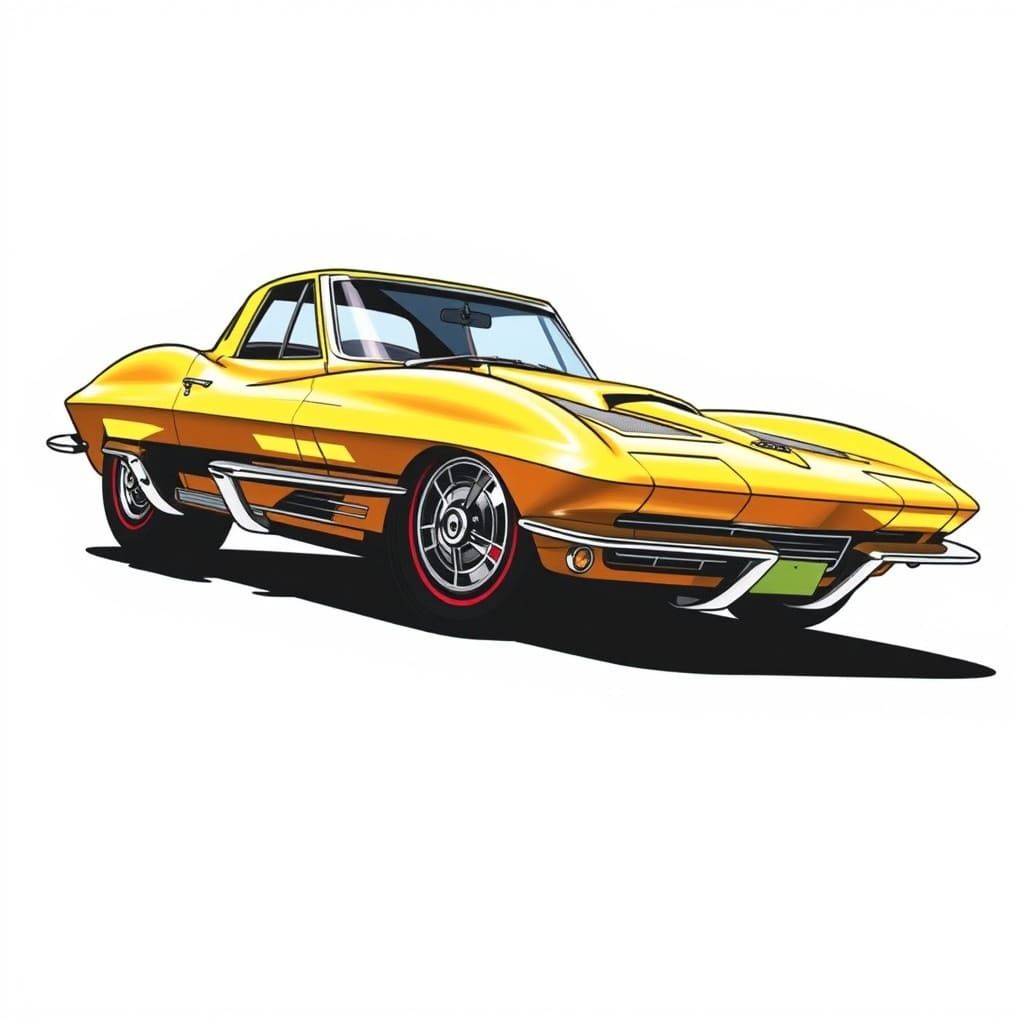 Vintage Hot Wheels Corvette Stingray in Pure Gold