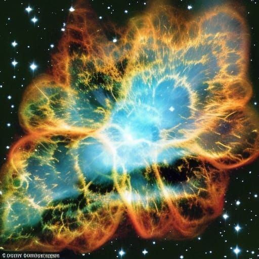 Crab Nebula Supernova Remnant in Space