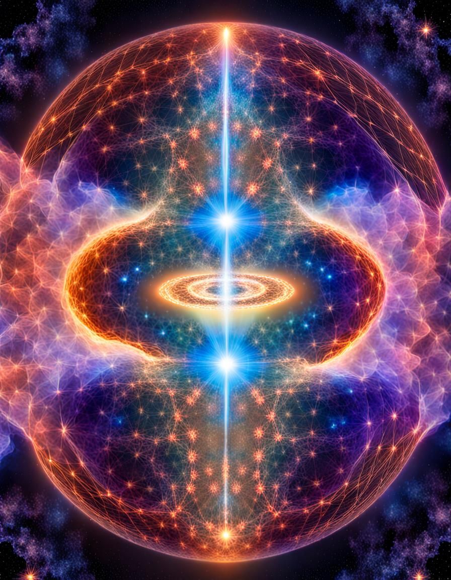 harmonic telepathic vibration, galactic 8K 3D