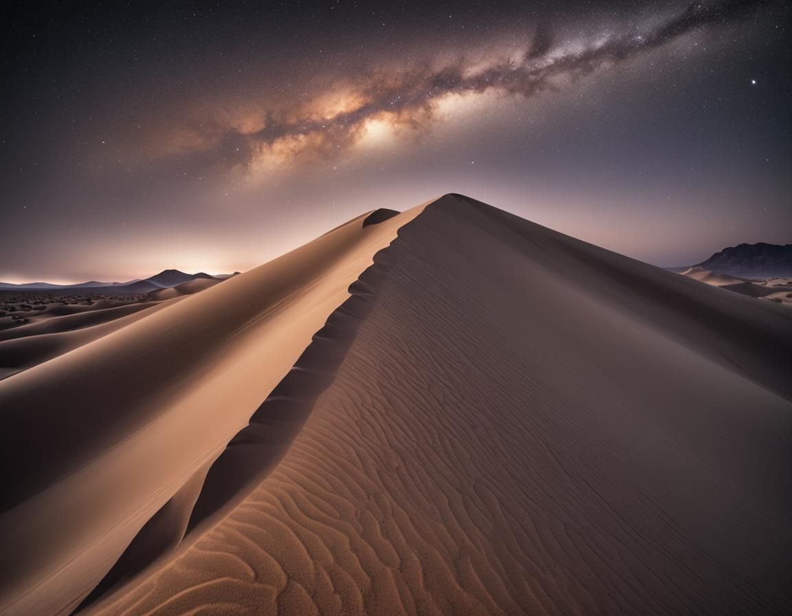 Desert Night: Long Exposure Sunrise to Sunset