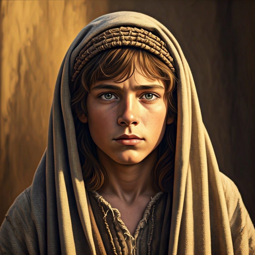 Young Hebrew Prophet in Golden Hour