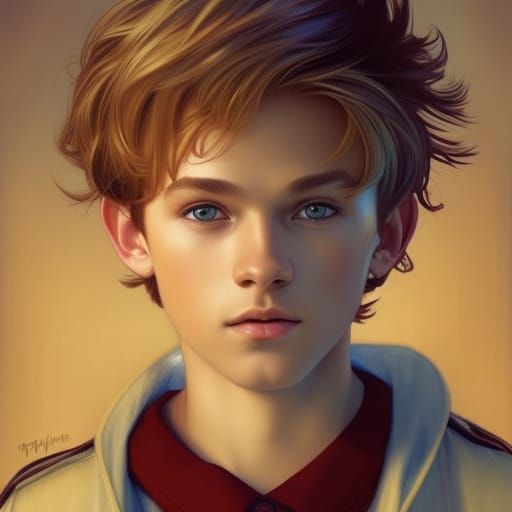 As a Romeo Beckham haircut