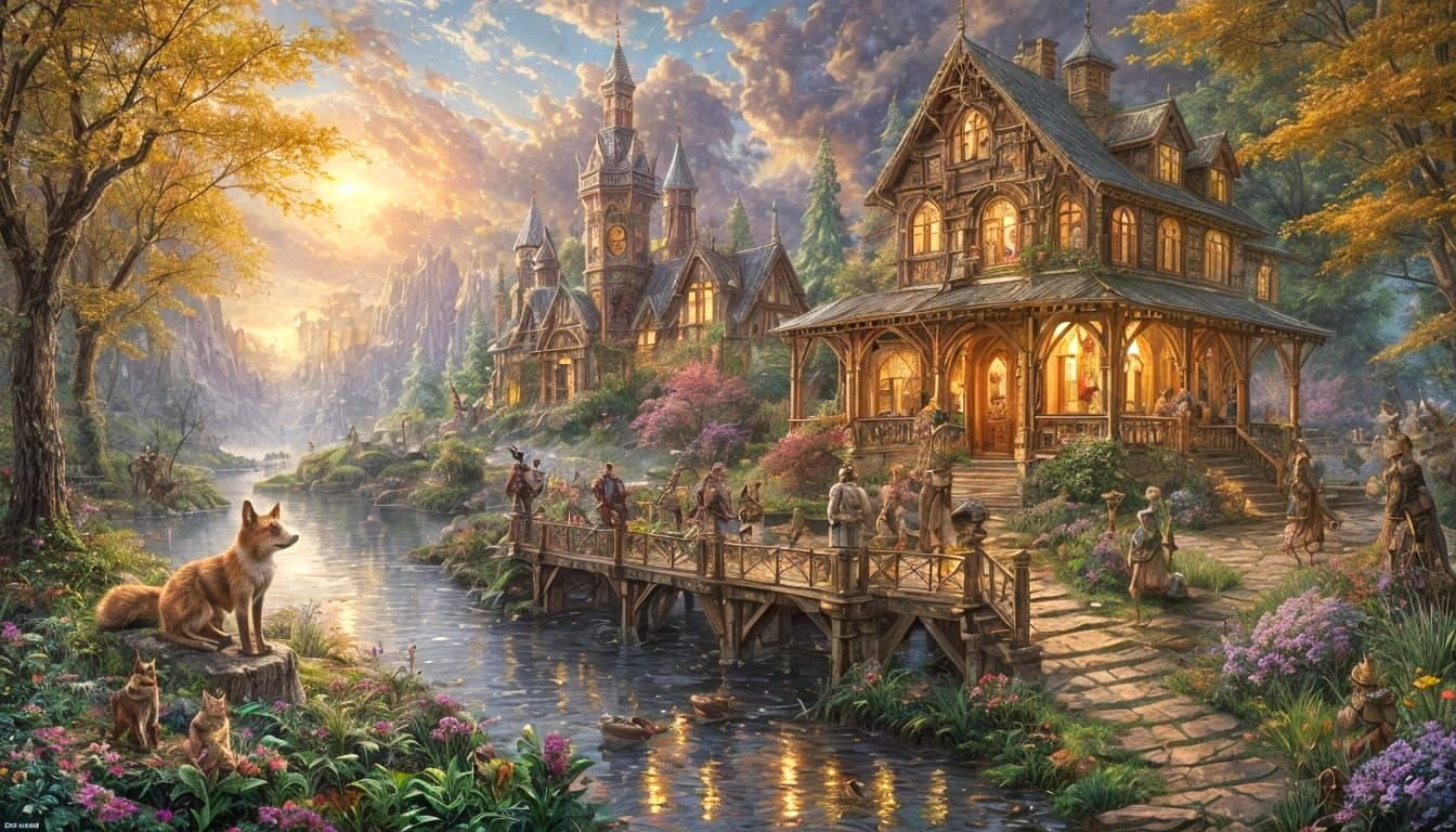 Steampunk Fox Explores Enchanted Forest in Hyperrealistic St...