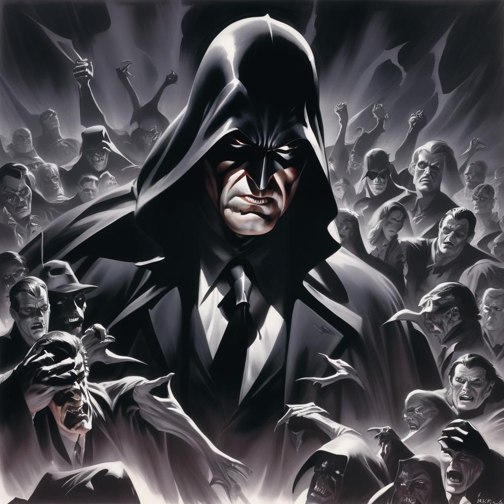 Grimdark Image in Comic Book Style