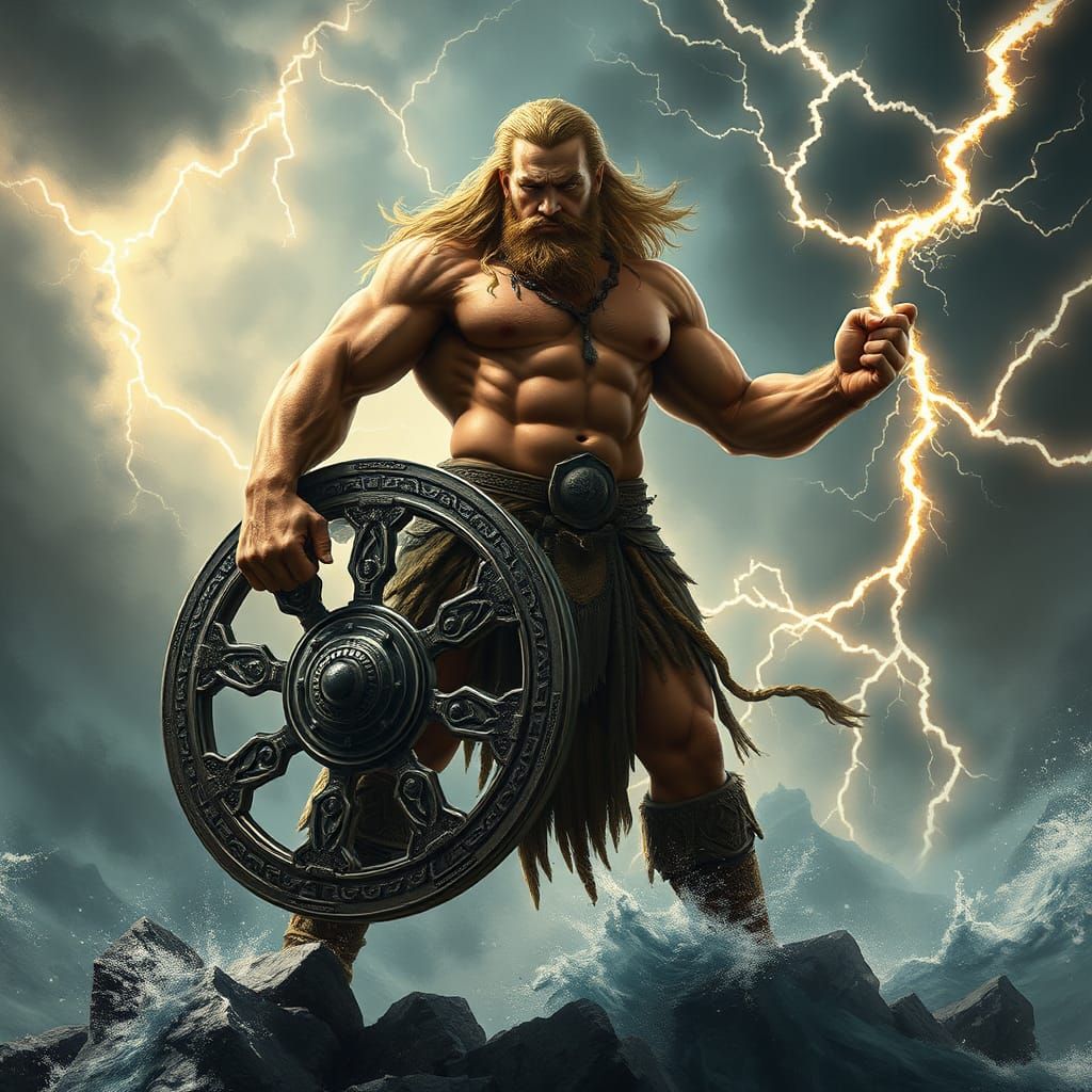 Taranis, Celtic God of Thunder in Tempest