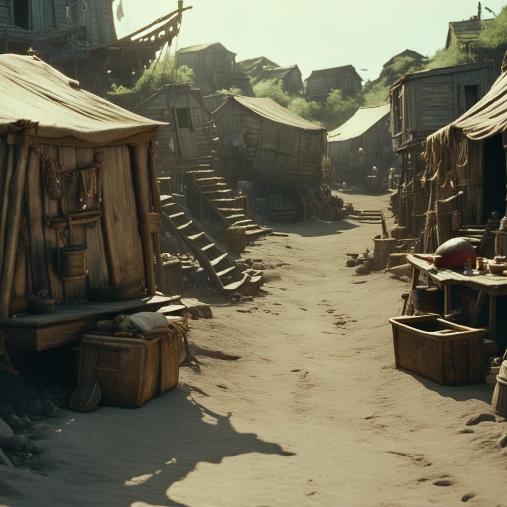 A Pirate Shanty Town