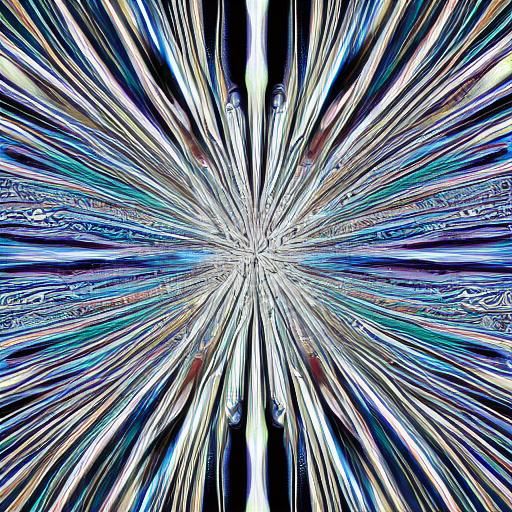 Psychedelic Chrome Optical Illusion in 3D