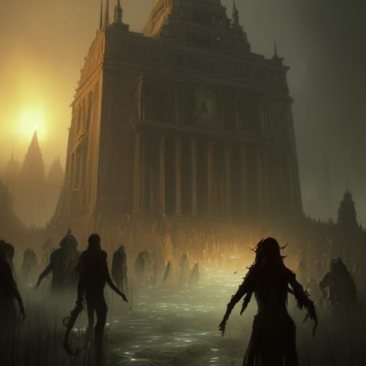 Living Dead Concept Art in Deep Color