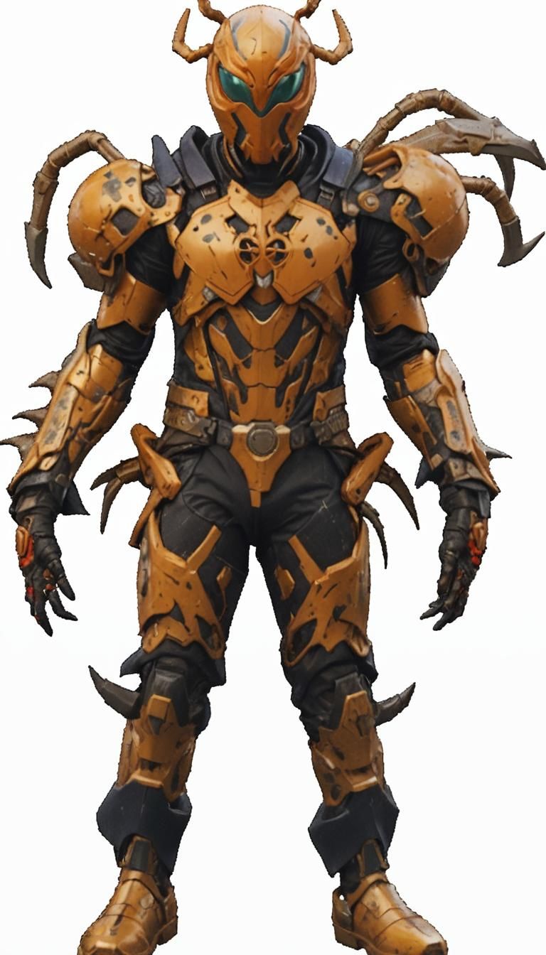 Spider-Based Kamen Rider: Detailed Matte Painting