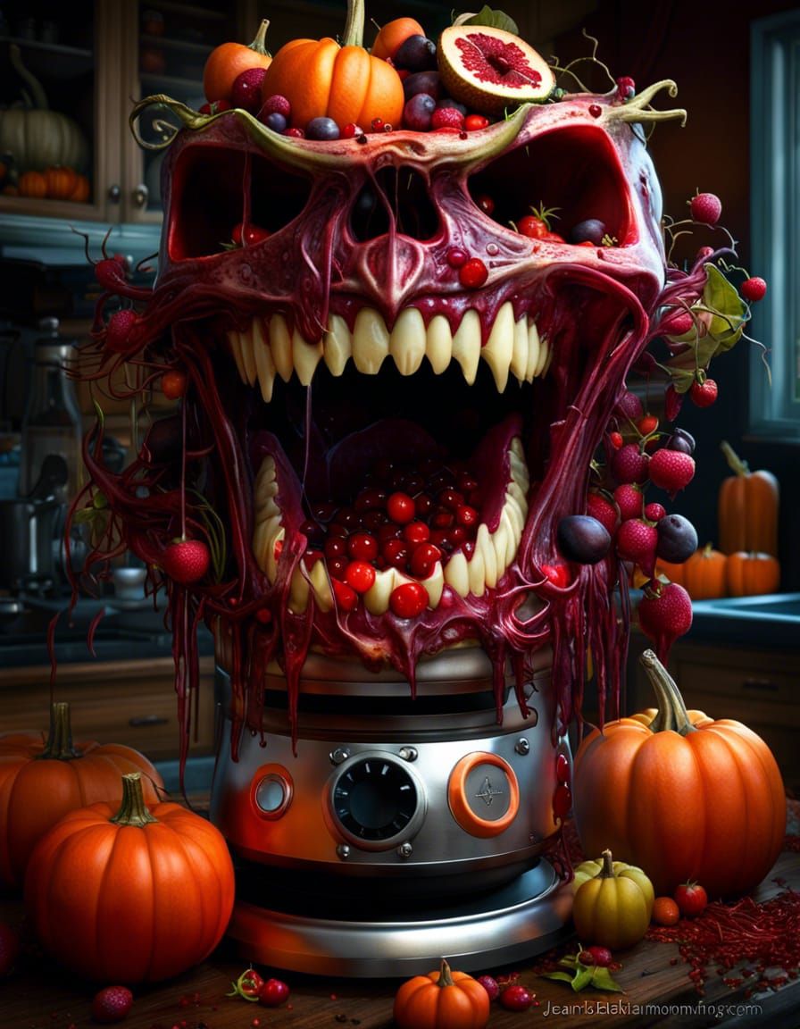 Spooky Halloween Blender in Borderland Fantasycore Style