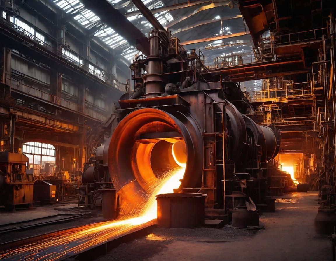 Victorian Steel Mill at Magic Hour