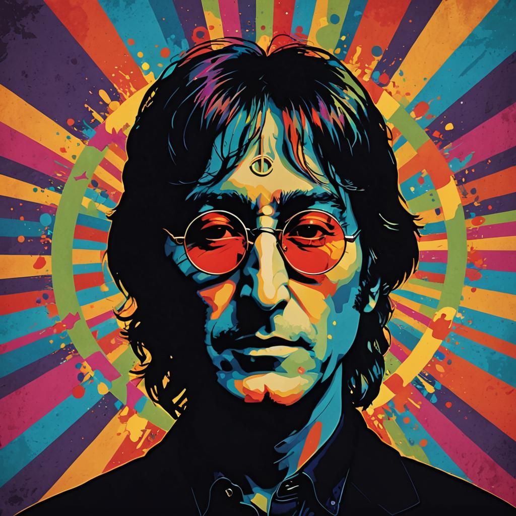 John Lennon Peace Concert Minimalist Poster