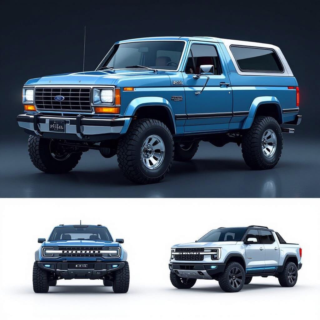 Ford Bronco and Ranger Fusion: Futuristic Off-Road Vehicle