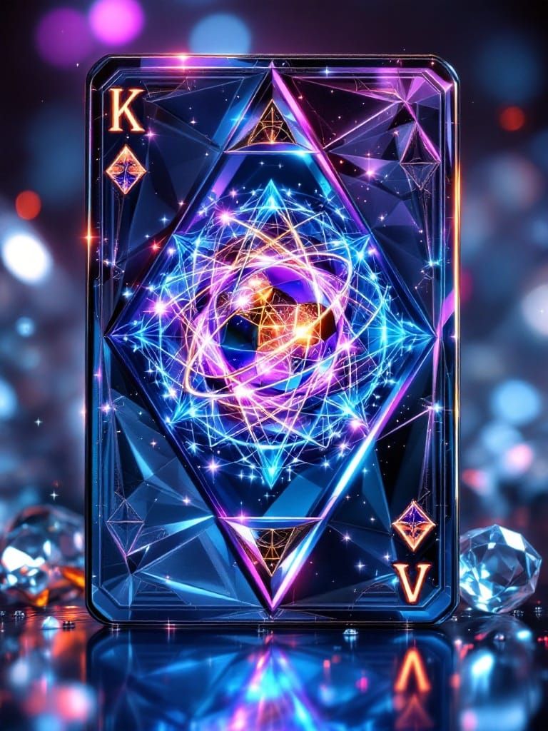 Holographic Playing Card with Solarcubic Antigravity Biosphe...
