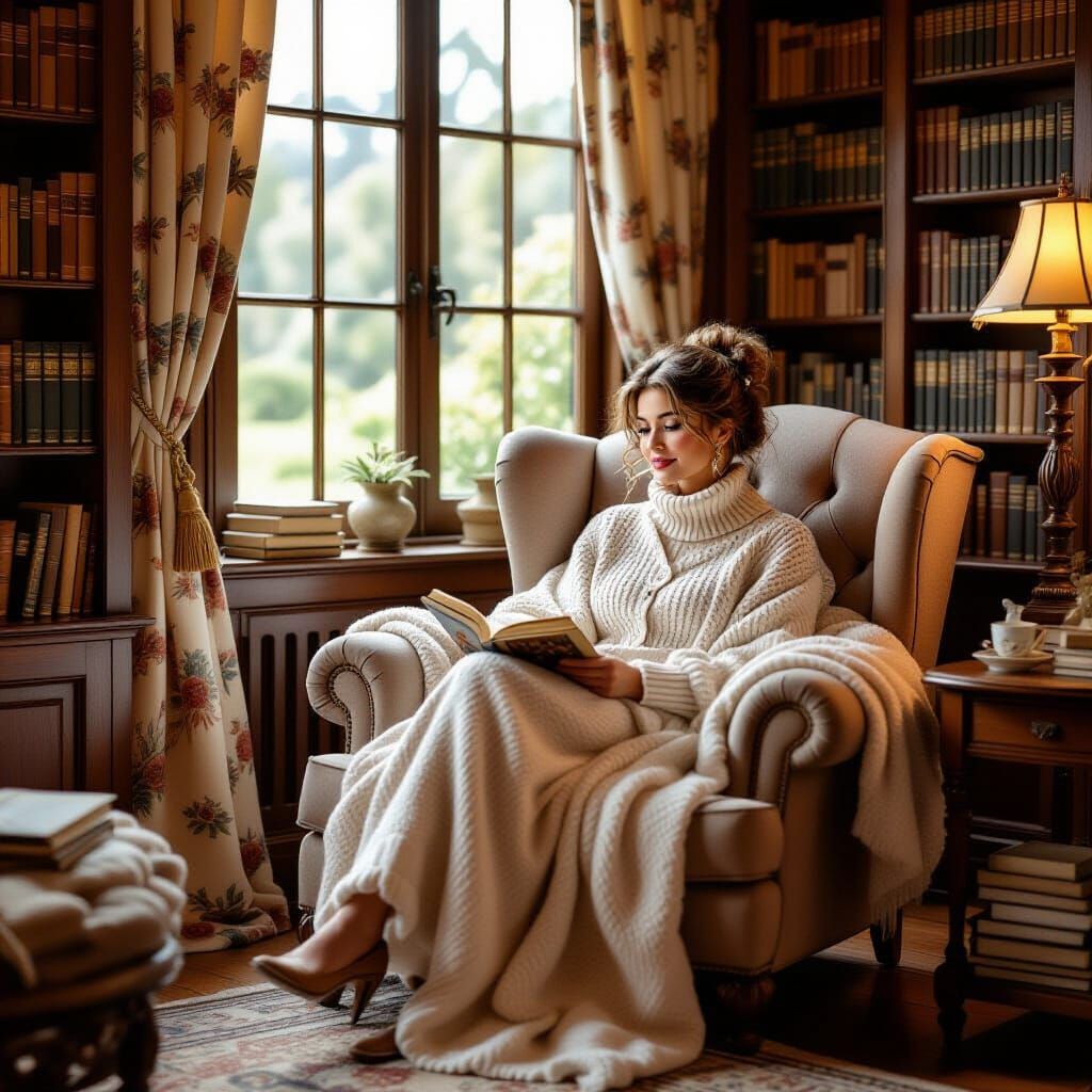 Cozy Reading Nook in Storybook Style