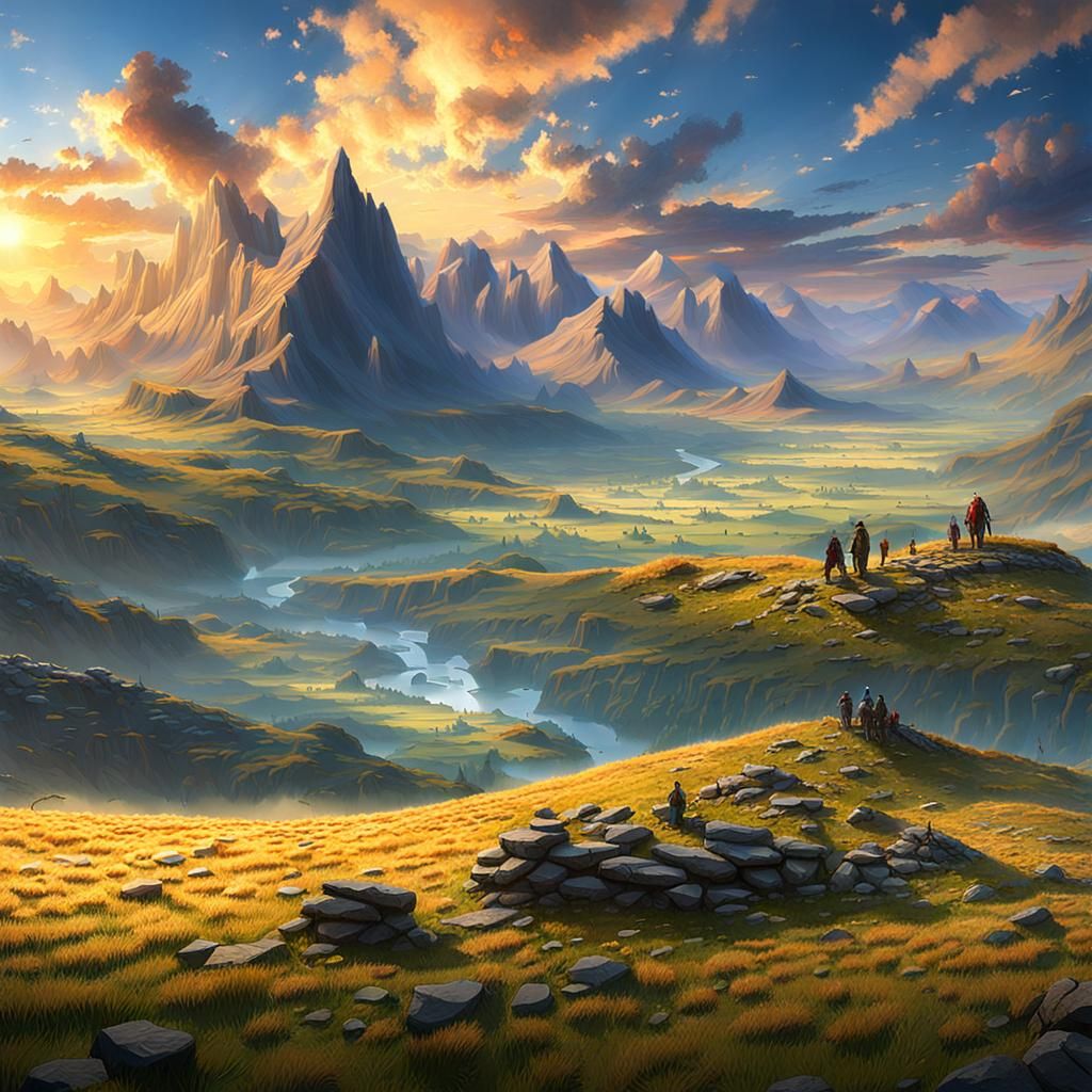 Epic Landscape Image: AI Generated Scene