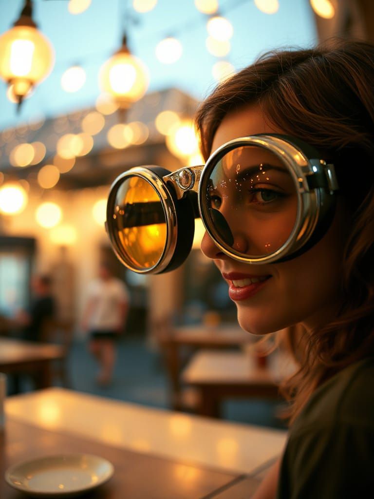 Romantic Bokeh Scene in J. G. Quintel's Whimsical Style