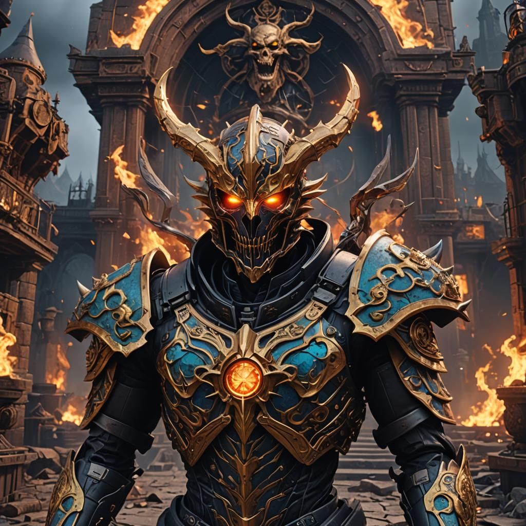 Animatronic Character in Detailed Matte Painting Style