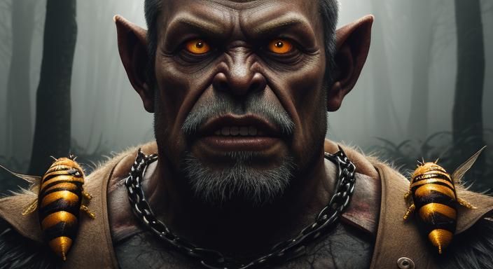 Hobgoblin Emerges in Dark Fantasy Photography