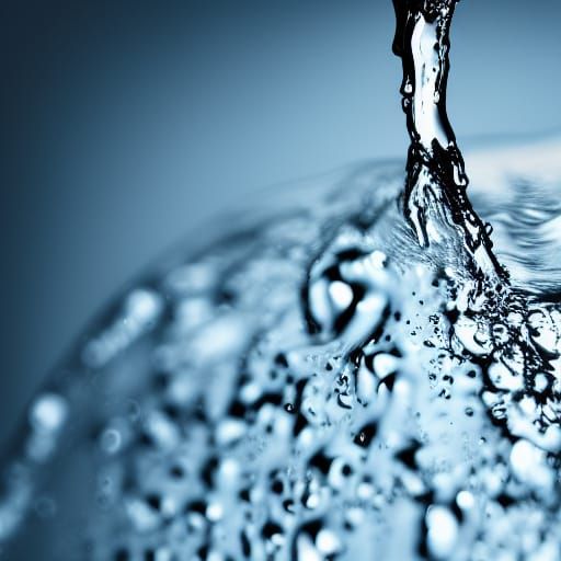 Macro Photograph of a Water Droplet