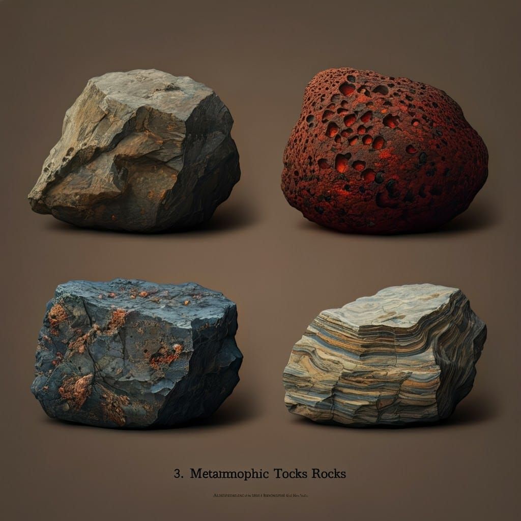 Geological Rock Types: Igneous, Impact, Metamorphic, Sedimen...