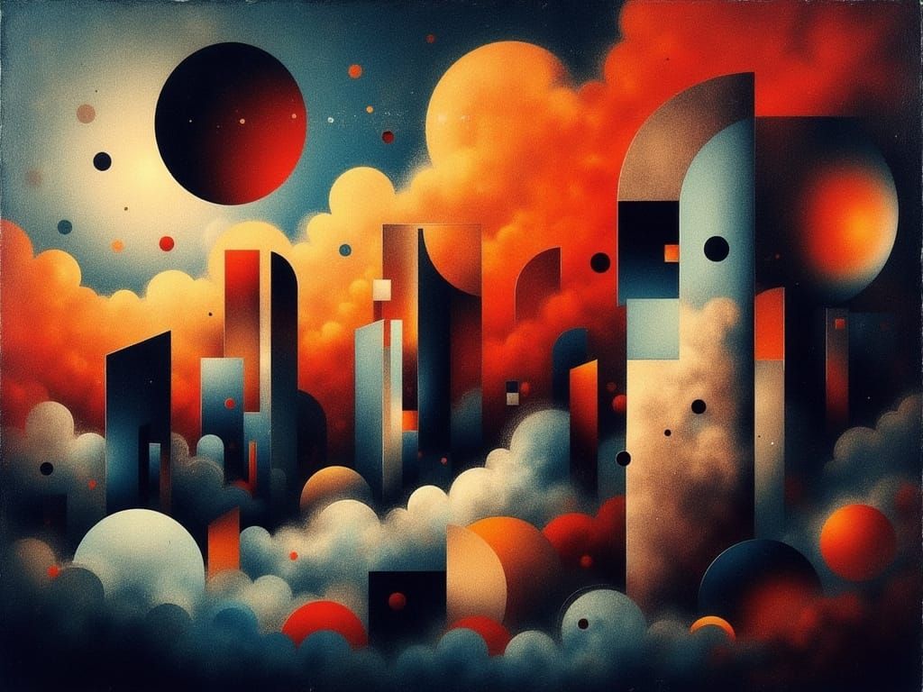 Abstract Cubism: Silence Meets Flame