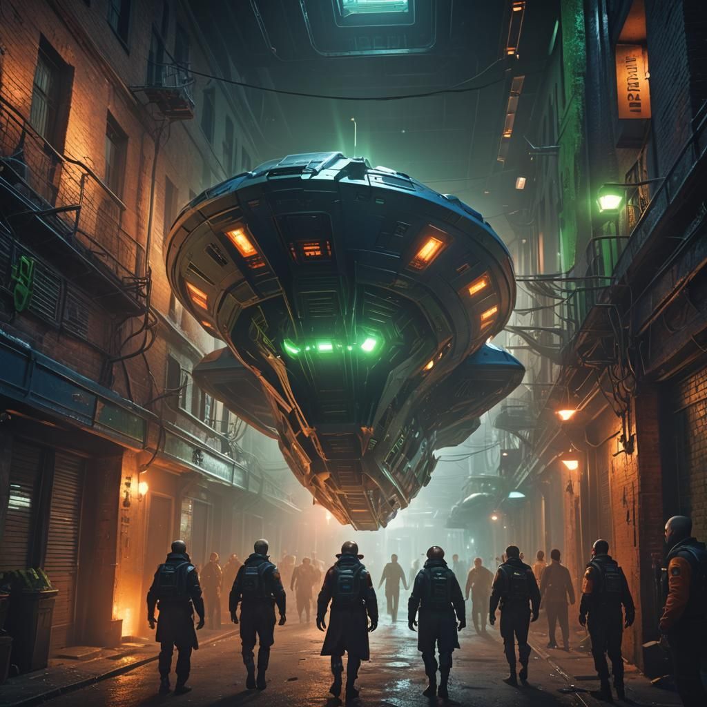 Alien Abduction: Sci-Fi Concept Art in Unreal Engine