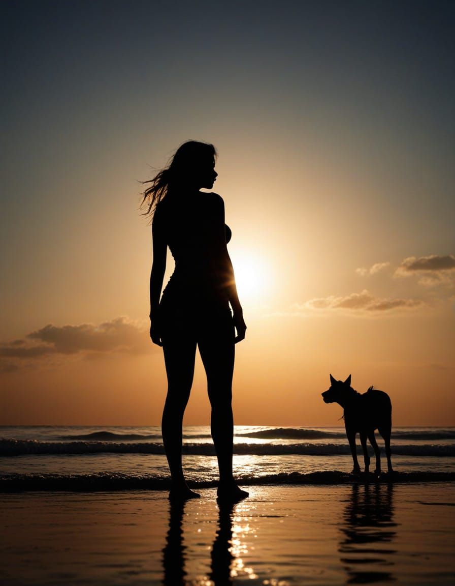 Intricate Silhouette Art in High Contrast