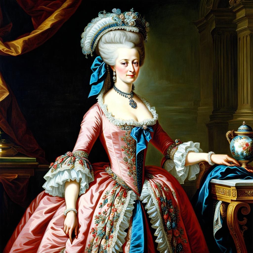 Queen Marie-Antoinette AI Portrait