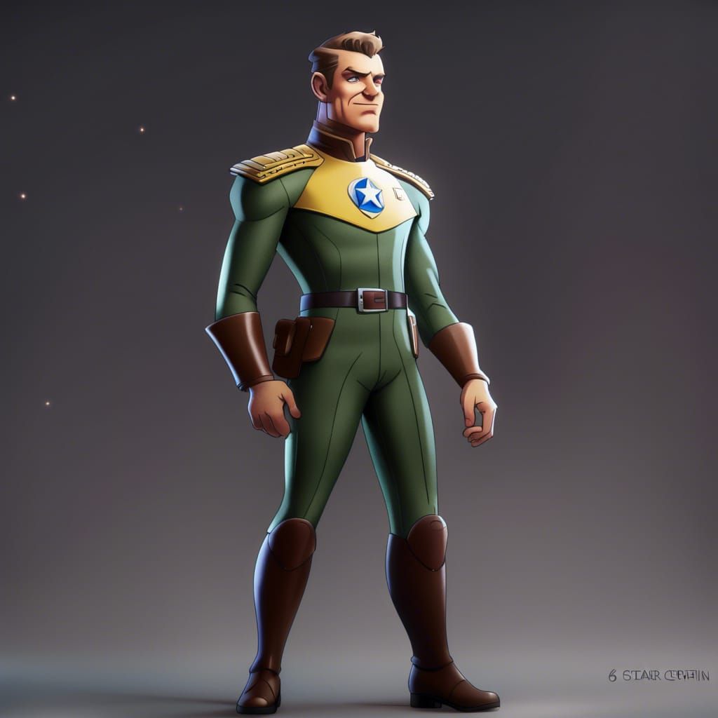 Captain Kremman of Star Corps in Sharp Focus