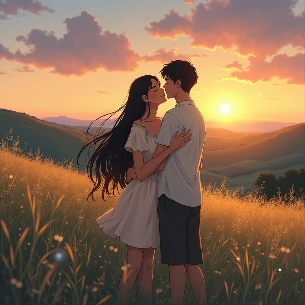 Ghibli-Inspired Moment of Tender Deception