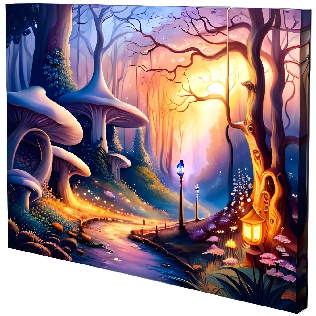 Enchanted Fae Road in Mystical Woodland