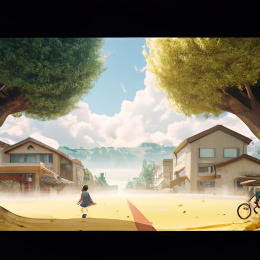 Post-Apocalyptic Landscape Healing: Ghibli-Style Anime