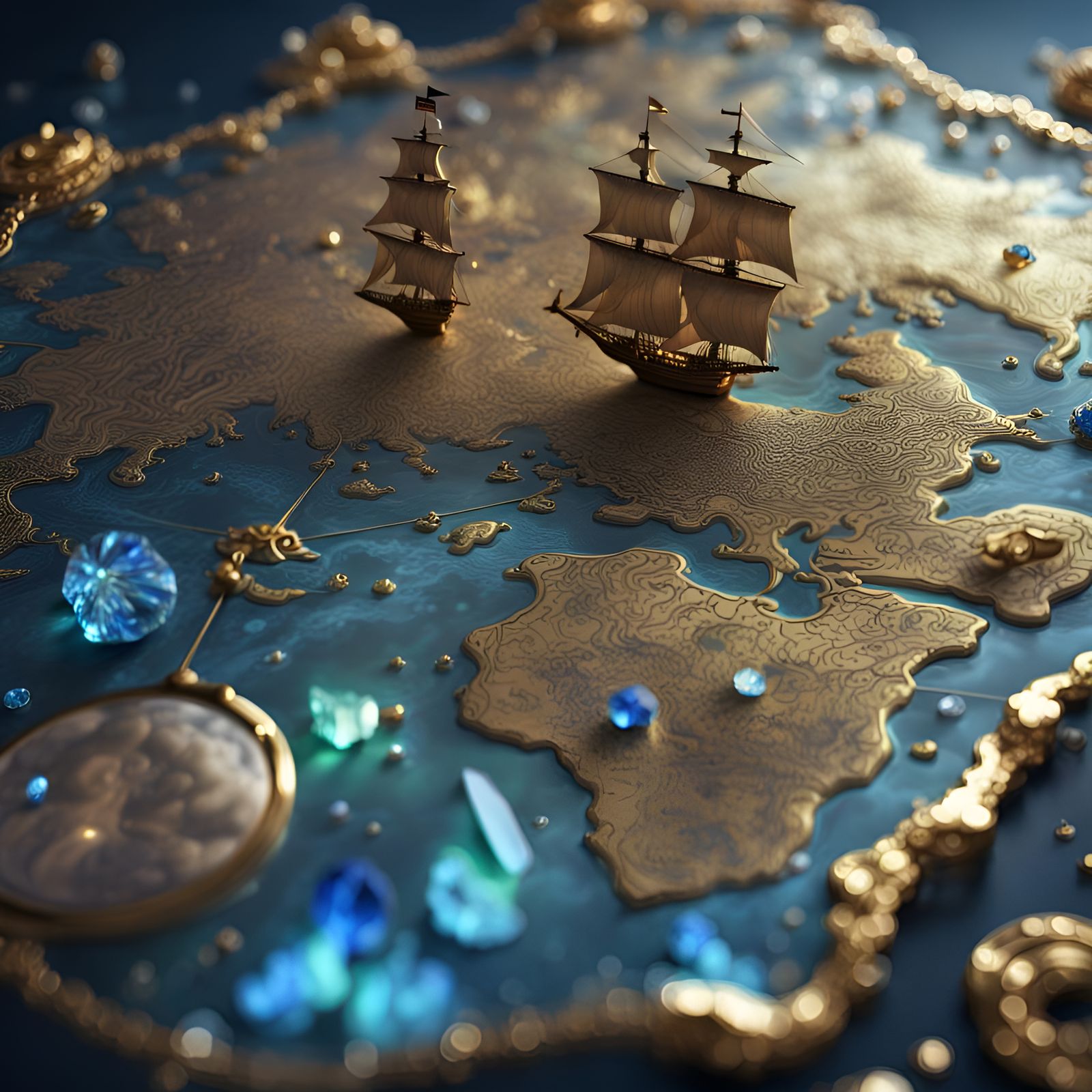 Pirates treasure map