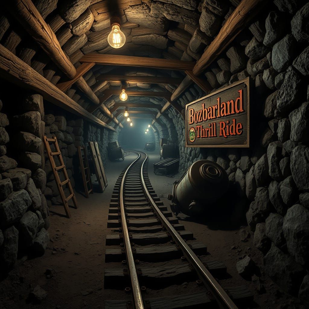 Ancient Abandoned Mine Tunnel, Bozbarland Thrill Ride