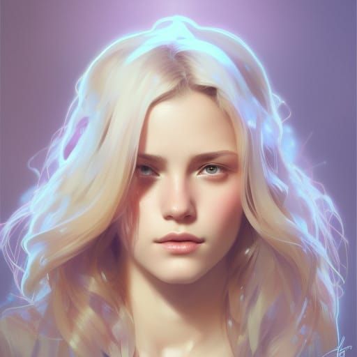 Detailed Portrait of a Girl in Hyperrealistic Style