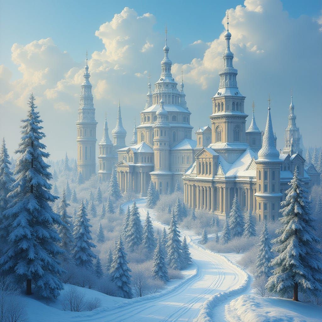 Winter Wonderland of Finnish Palaces and Towers in Ethereal ...