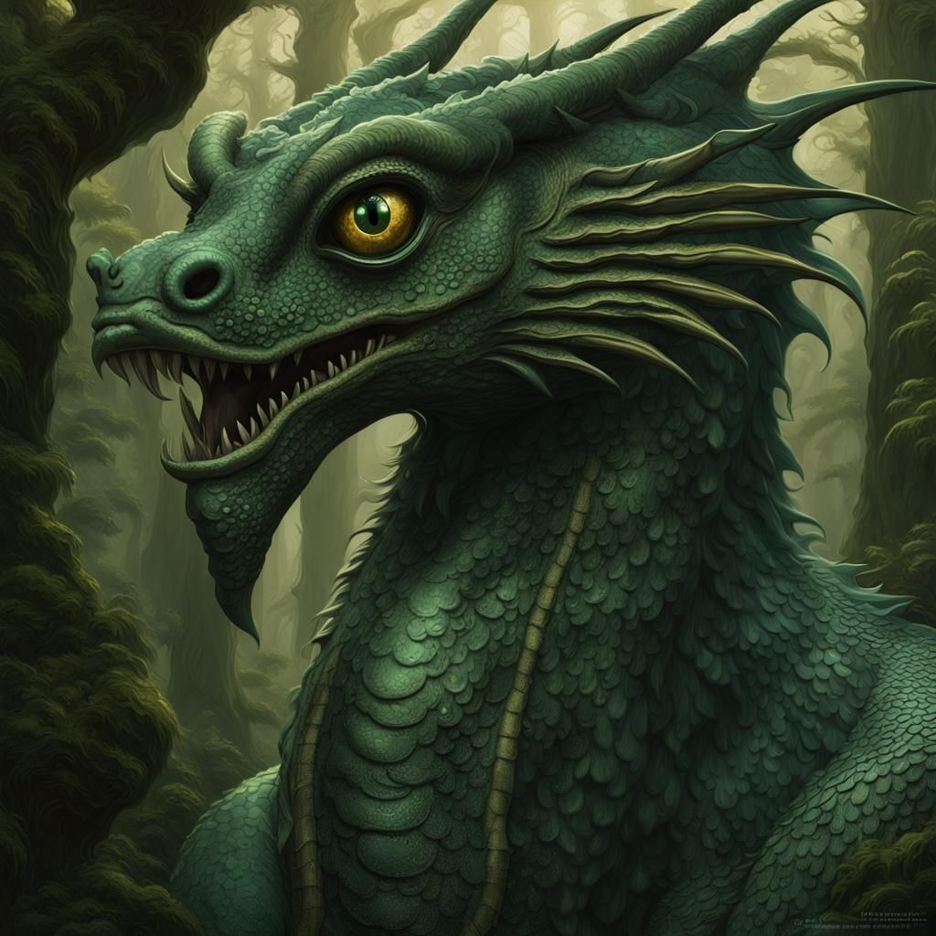 Basilisk with Googly Eyes in Agartha Forest