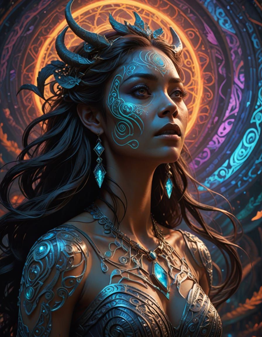 Hyperrealistic Concept Art of Ethereal Songstress