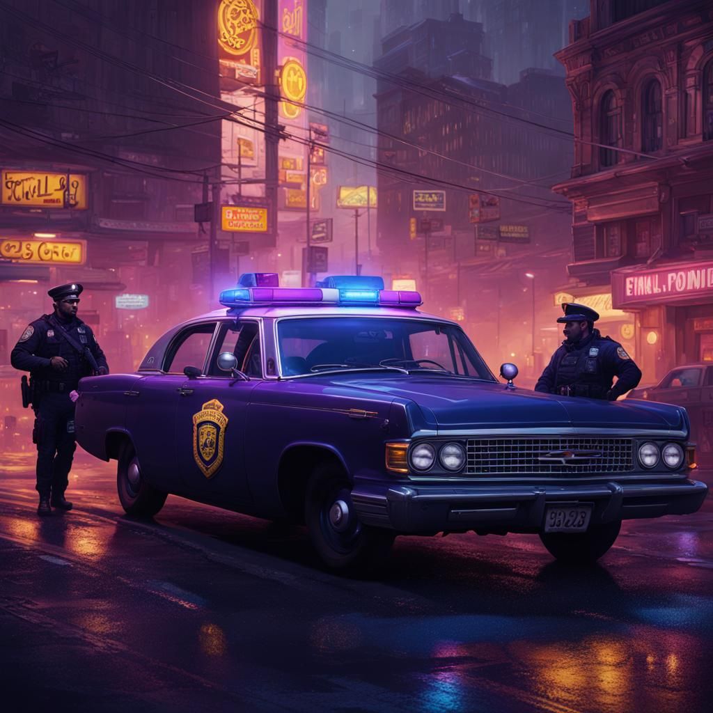 Cops Eating Donuts: Dark Fantasy Concept Art
