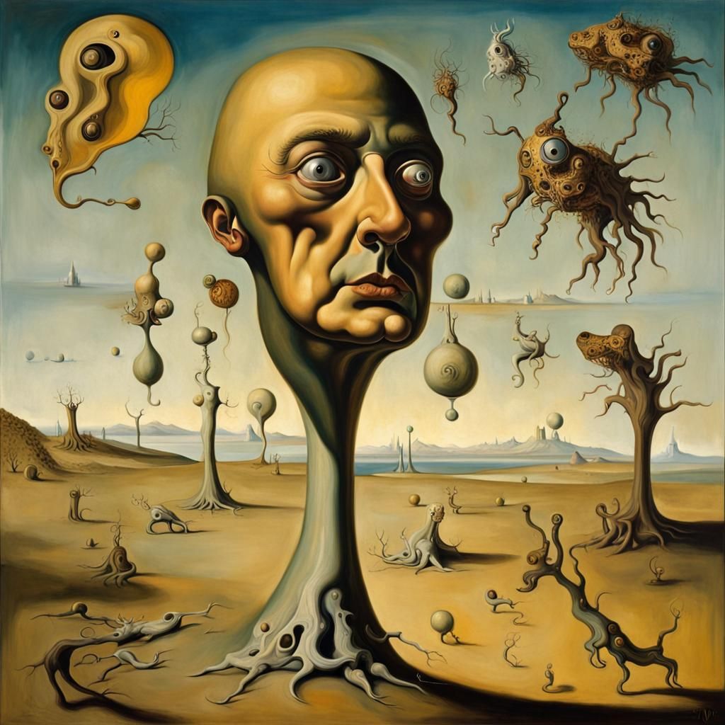 Surreal Oil Painting in Dali Style