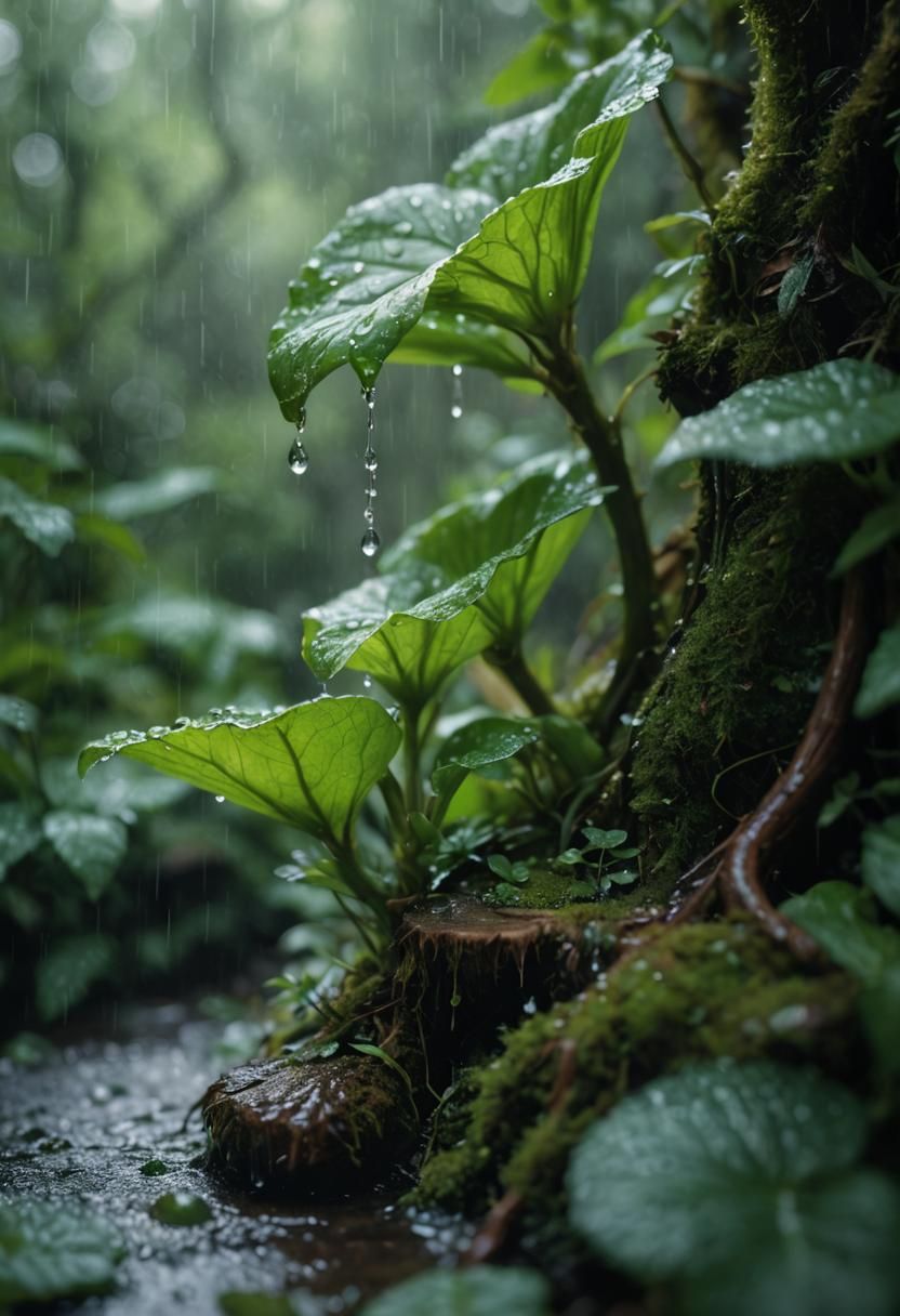 Mysterious Forest Portrait in Photorealistic Style