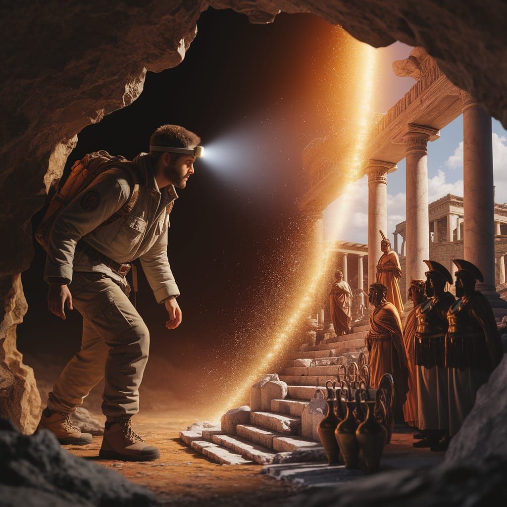 Archaeologist Discovers Ancient City: A 3D Render