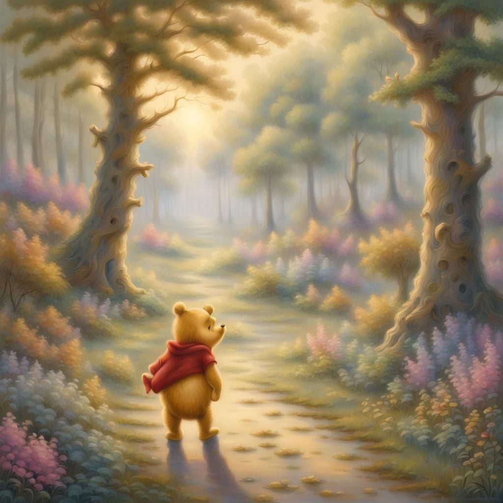 Winnie the Pooh in Hundred Acre Wood