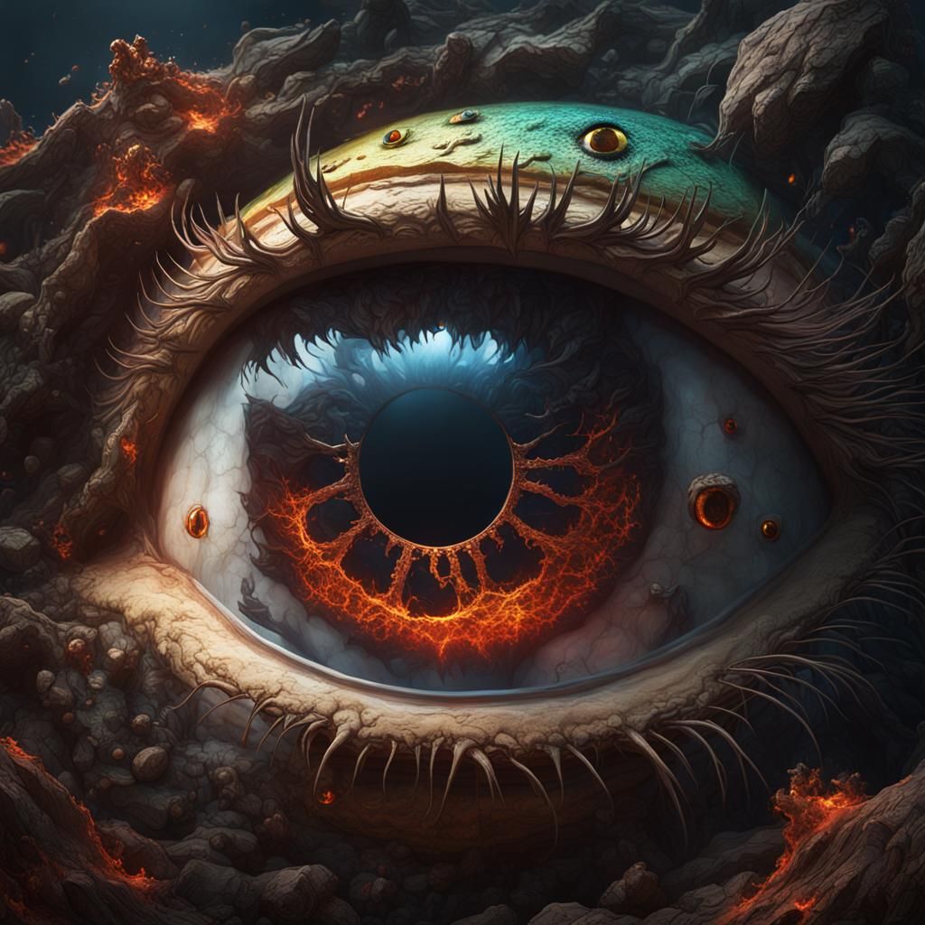 Hell in an Eye: Fantastical Concept Art
