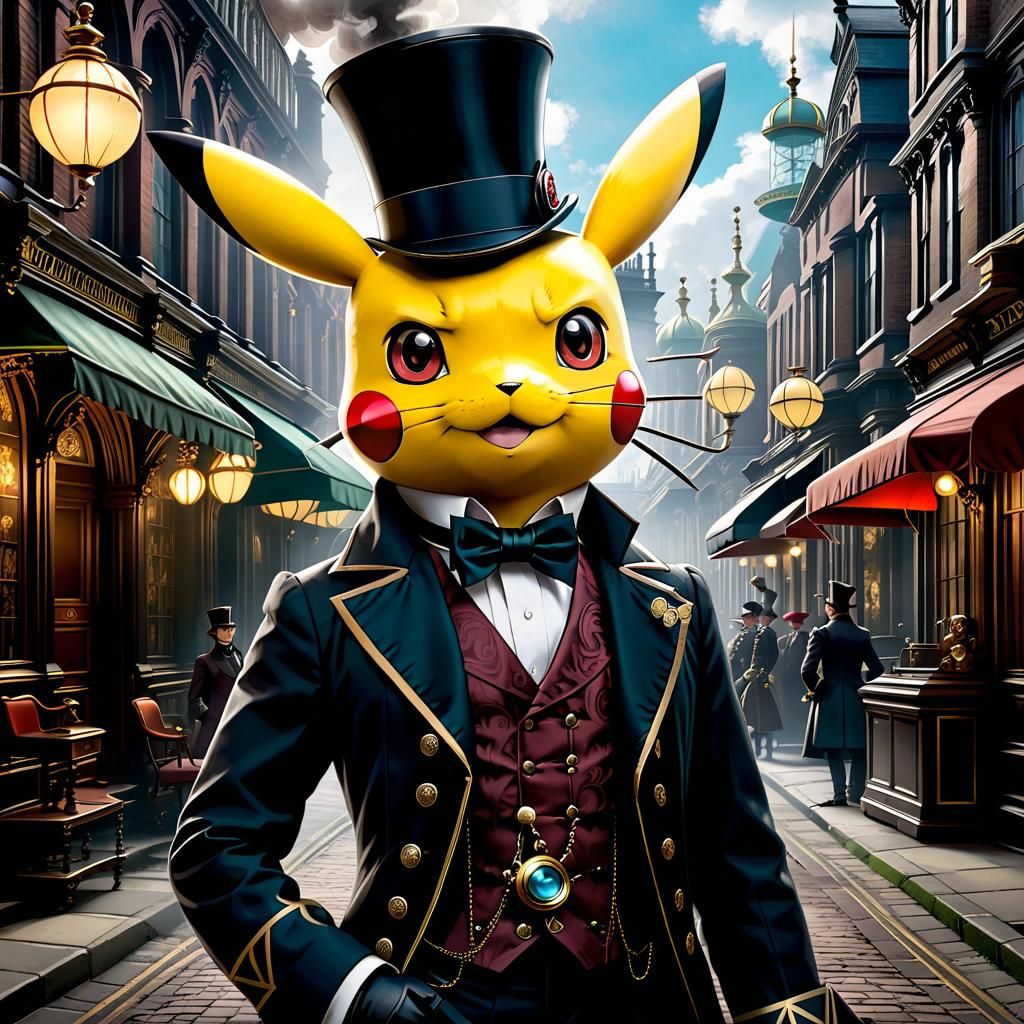 Steampunk Pokemon in Victorian Era