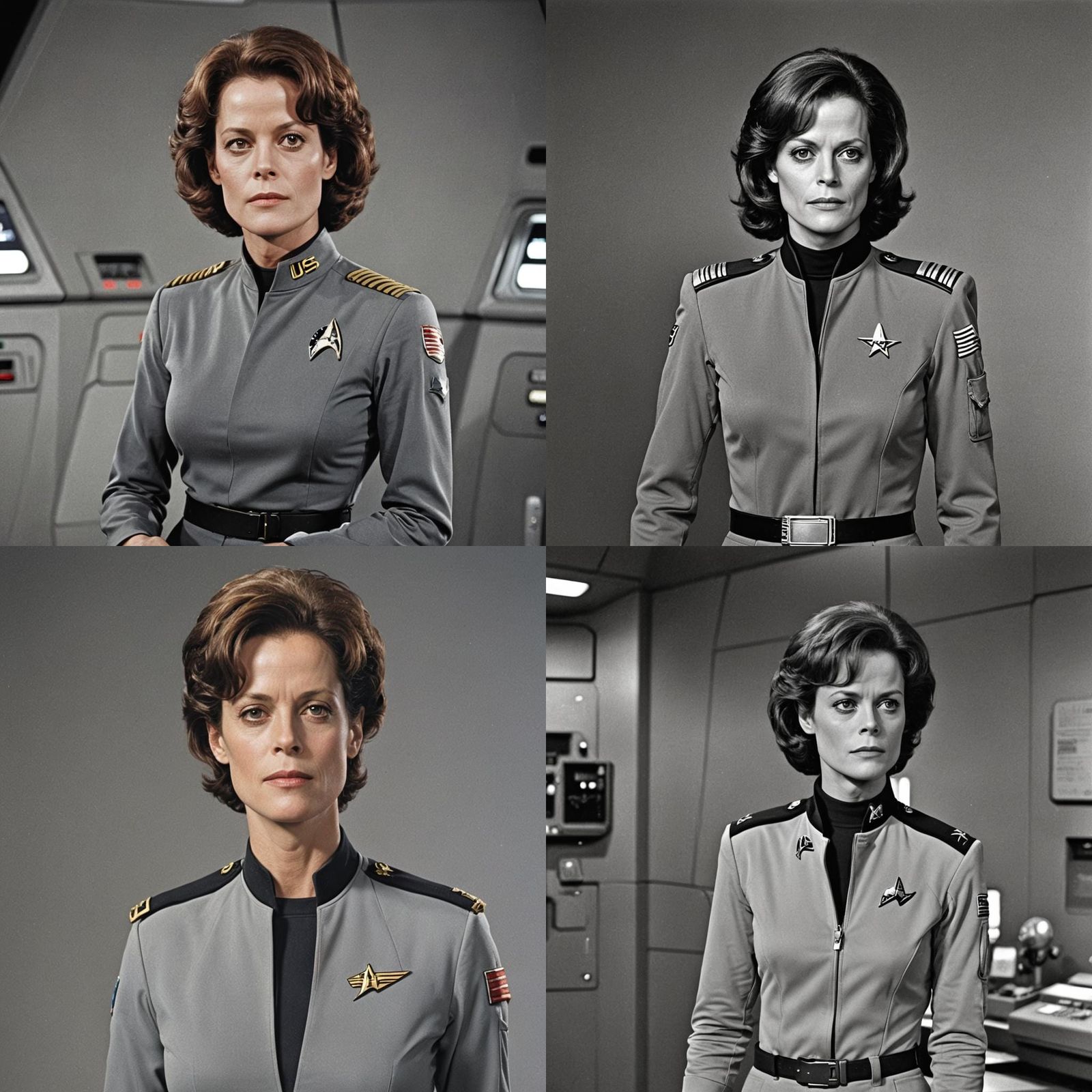 Sigourney Weaver as Star Trek Captain