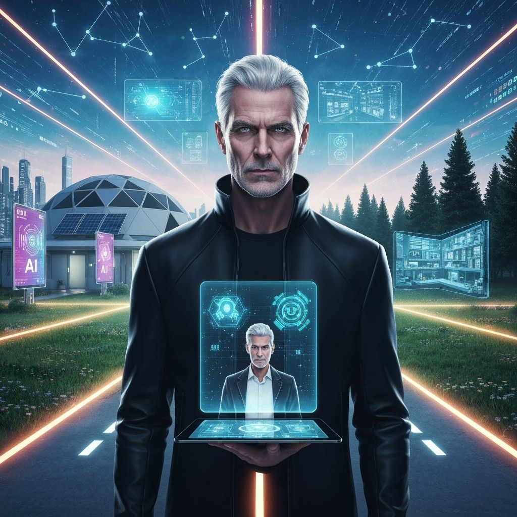 Futuristic Crossroads: A Digital Odyssey in Cyberpunk Style