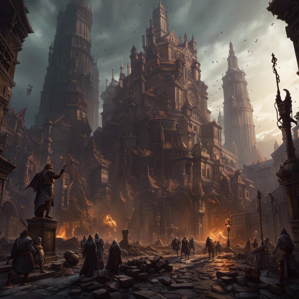 Dark Fantasy Apocalypse Concept Art in Unreal Engine